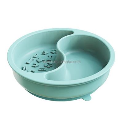 China Sustainable New pet Slow food bowl Non Slip Dog Cat Food Lick Pad Customized Silicone Slow Pet Bowl And Feeder Mat With Strong Suction for sale