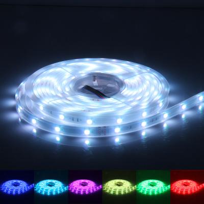 China Modern factory direct sales 5050 RGB SMD LED strip light flexible remote control waterproof waterproof smart music for sale