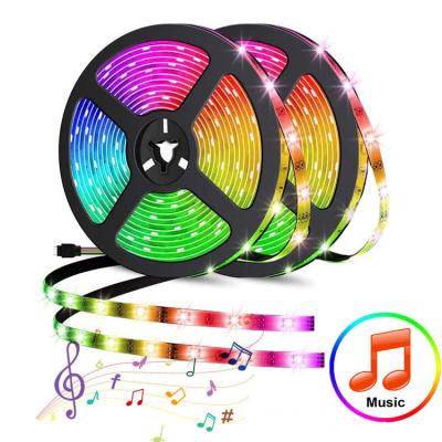 China Wholesale Price RGB Modern Night Factory Indoor and Outdoor Decoration Remote Control Music LED Light Strip for sale