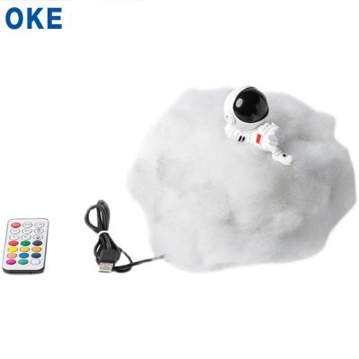 China 2021 Newly Color Changeable Astronaut Cute Cloud Modern Small LED Night Lights For Children's Bedroom Decoration for sale