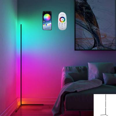 China Attractive RGB Rainbow in Price and Quality Modern LED Bedroom and Living Room Corner 24W RGB Floor Lamp for sale