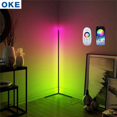 China Various Specifications Rainbow RGB Music and Dancing Atmosphere RGB High Quality Sockets Led Corner Floor Lamps for sale