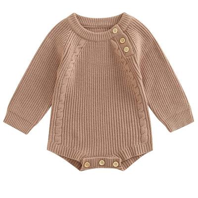 China 2023 Soft Comfortable New Design Customize High Quantity Low Price Newborn Infant Baby Clothes Kids Knitted Rompers Baby Newborn Jumpsuit for sale