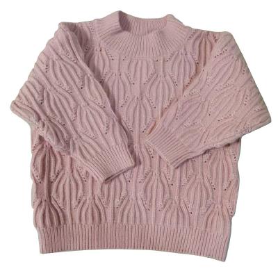 China RTS new style ruffle collar baby cardigan embroidery anti-shrink jacquard weave organic cotton knit baby sweater for sale