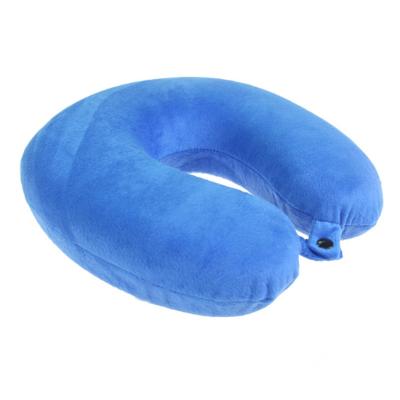 China Anti-Static Memory Foam Neck Comfortable Breathable Cover Washable Airplane 2 In 1 Multifunctional Travel U-shaped Neck Pillow for sale