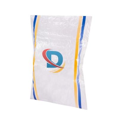 China Recyclable Transparent PP Woven Rice Bag Woven 25kg Polypropylene Bag Sacks for sale