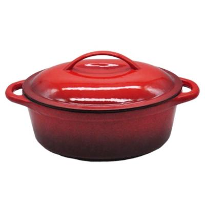 China Viable non-stick pots and enamel cast iron dutch oven meat prices for sale