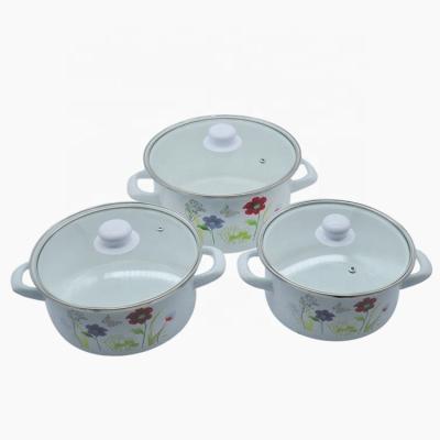 China Sustainable Portable Gas Stove Casserole Set Best Soup And Stock Pots for sale