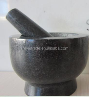 China Viable set of mortar and pestle, natural stone mortar and pestle for sale