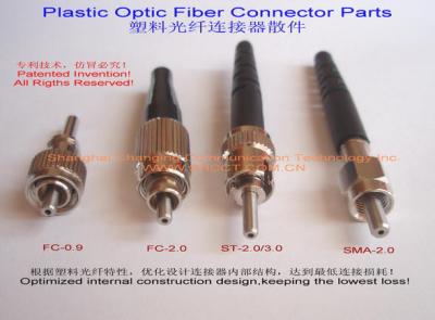 China ST FC Plastic Optic Fiber  POF Connectors for sale