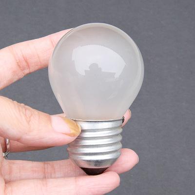 China G45 E26 E27 40w Aluminum Globe Shape Frosted Incandescent Bulb / Brass For Decoration Etc. for sale