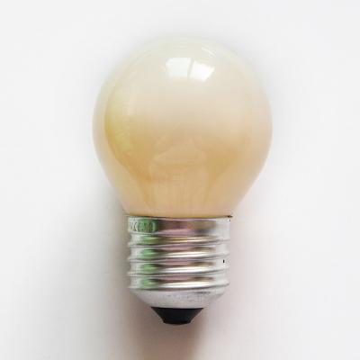 China Aluminum/brass G45 220V 40W E27 360 degree color decoration incandescent light bulb for festival for sale