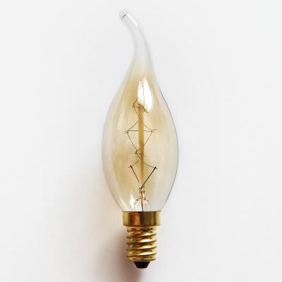 China Small Edison Chandelier Light Vintage Brass Lamp Bulb C35 For Decoration for sale