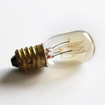 China Brass Colored T20 Mini Decoration Tungsten Warm White Incandescent General Lamp Bulb for sale