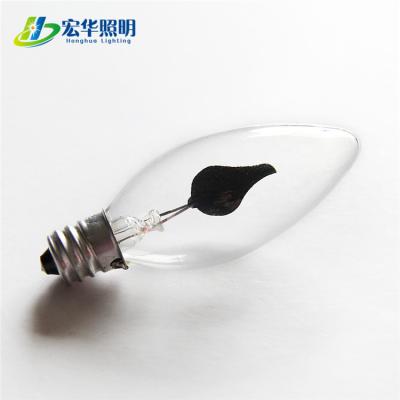 China C7 e12 3w glass flicker outdoor decorative flame led bulbs for sale for sale