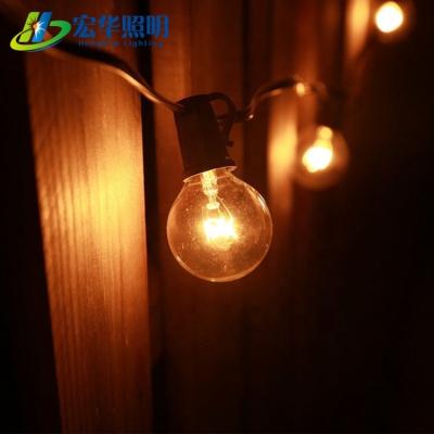 China Weeding Or Garden Decoration G40 10FT Outdoor Patio Garland Holiday String Lights 25FT for sale