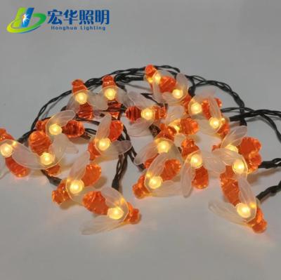 China HH-BEE Solar Battery Bee Shape Garden Home Party Christmas Tree String Lights for Decoration for sale