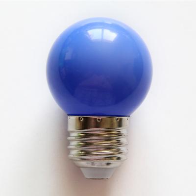 China Round tip cover G45 0.5W E27 ivory glass super bright colorful led globe light bulb lamp for home decoration for sale