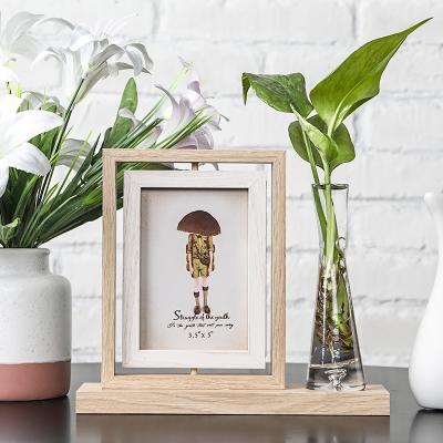 China Vintage Decoration Photo Frame Green Plants Photo Frame Minimalist Decoration Photo Frame Children's Room Desk Frame for sale