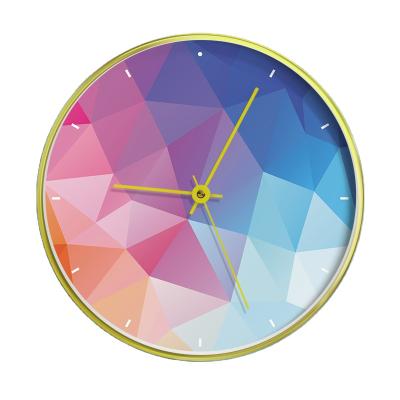 China Antique Style 8 Inch Wall Clock Picture Geometry Wall Clock Hang Placed Home Decor Unique Give Away Friends Gifts Clock for sale