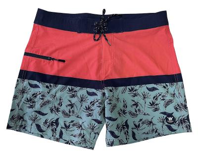 China Drawstring Mens Swimming Shorts Solid Pattern F420 37 Elastic Waistline for sale