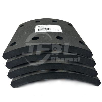 China Front Brake Shoe Lining Friction Plate 20502261 for China DongfengTruck Brake Parts for sale