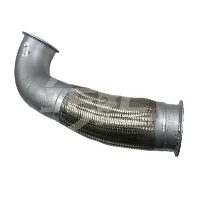 China Exhaust flexible pipe connection asembl of exhaust pipe WG9725540154 for HOWO truck parts for sale