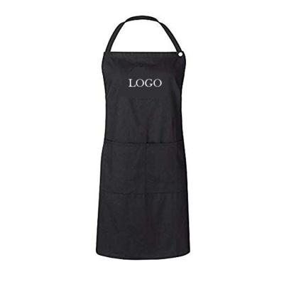 China Waterproof Hair Salon/Nail Salon /Beauty Salon Pocket Custom With Logo Black Salon Stylist Hairdresser Barber Apron for sale