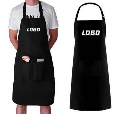 China Adjustable Waist Waterproof Stylist Cooking Restaurants Kitchen Logo Nail Salon Apron Custom Print for sale