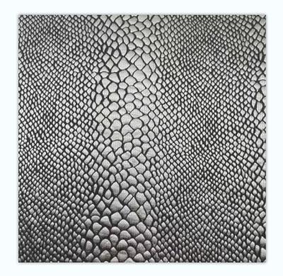 China Custom Viable Hot Selling Animal Print Foil Snake Skin Solid Color Ribbed Knit Fabrics for sale