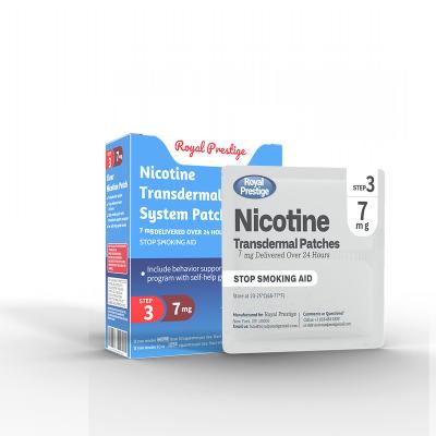 China Clear Stage 3 Nicotine 7mg/day Patches Percutaneous Nicotine System Patch Quit Smoking Aid 702210 for sale