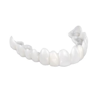 China Dental Snap On Smile Instant Perfect Comfort Fit Flex Artificial Teeth Fits Most False Teeth Upper Tooth Cover Plate 600321 for sale