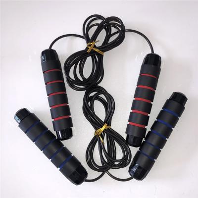 China High Quality Plastic Fitness Workout Weighted Handle PVC Coated Steel Wire Speed ​​Jump Rope Copper Plated Adjustable Jump Rope for sale