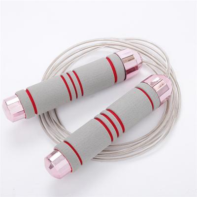 China Other Professional Manufacturer Retractable Steel Jumping Fitness Tpu Wire Jump Rope Counter for sale