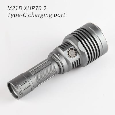 China Emergency convoy M21D flashlight, XHP70.2, SFT40 KW CULPM.1TG ramping, Type-C charging port for sale