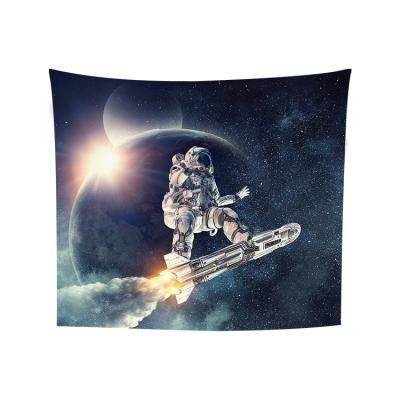 China Classic Astronaut Tapestry for Men, Colorful Galaxy Planet Fantasy Space Tapestry Wall Hanging for Bedroom, Small Bohemian Tapestry for sale