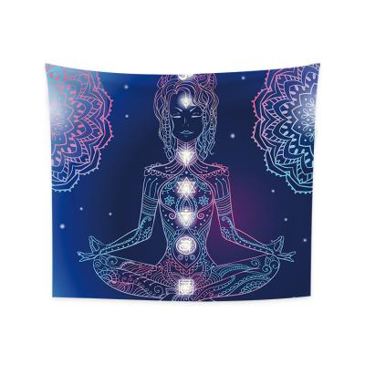 China Classic Buddha Tapestry Bohemian Peaceful Buddha with Ocean Sea Zen Tapestry Wall Hanging Tapestry for Bedroom Living Room Decor for sale