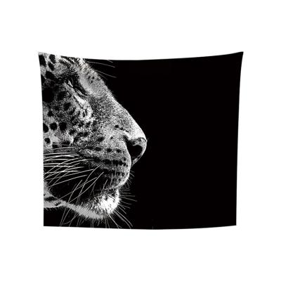 China Classical animal lion cloth INS dormitory decoration cloth wind bedroom tapestry bedside hanging cloth can be customized for sale