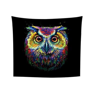 China Classic Owl Tapestry Tapestries Aesthetic Mandala Wall Decor Poster, Psychedelic Wall Art Colorful Tapestry for Living Room Dorm for sale