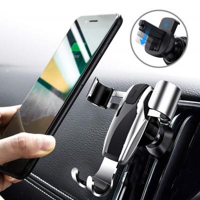 China DIVI Car Phone Holder For Mobile iPhone, Gravity Air Vent Mount Phone Holder in Car Mount Cell Phone Holder for sale