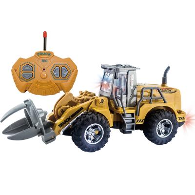 China RC Model 4 Channel Rc Toys Car With Remote Control Truck For Kids Construction Vehicle Excavator Rc Truck Jugetes for sale