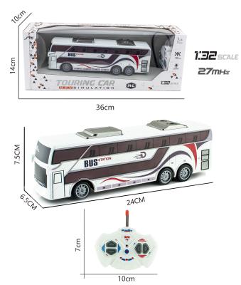 China RC Model Bus Radio Control Toys 1:32 Scale 4 Channel RC City Bus With Lightweight Toy Remote Control Car rc vehicle Auto Bus for sale