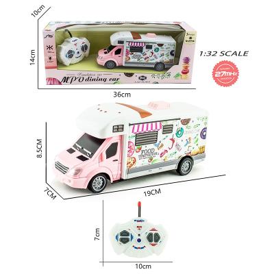 China RC Model RC Utility Car 4 Channel RC City Cars Ice Cream Truck With Light Radio Control Vehicle Remot Car for sale