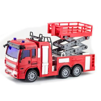 China New Item RC Model Car 1:30 Scale 4CH R/C Fire Truck With Light Remote Control Fire Car RC Car Monster Truck Fire Truck Toy Carsphone for sale