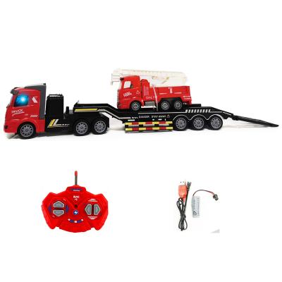 China RC Model Plastic r/c toys fire toys with remote controller 4 way remote control auto rc fire truck toy cars Japan trucks Europe style car for sale