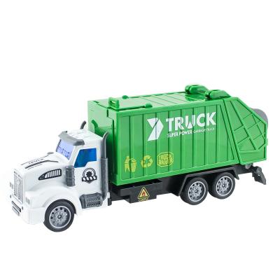 China Pull Back ABS Truck 1:48 Scale Vehicle Recycling Transport Trucks Gift For Boy Chenghai Toys Car 21.5*5.5*9cm for sale