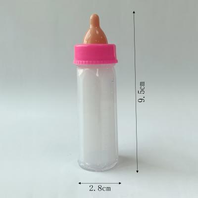 China Hot Sale Plastic Milk Bottle Doll Accessory Magic Baby Doll Toys Accessory Milk Bottle Toys High Quality for sale