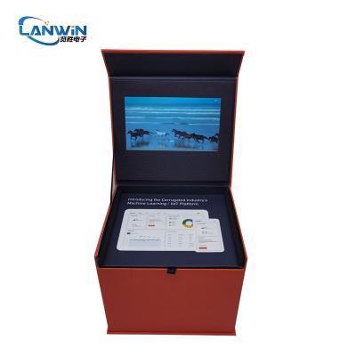 China Europe Customized High Size Digital LCD Screen Smart Gift Box Machine Drawer Panel 7 Inch IPS Video Box For Promotion for sale