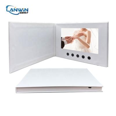 China Europe custom wholesale price 7 inch lcd screen digital display custom video brochure wedding invitations for sale