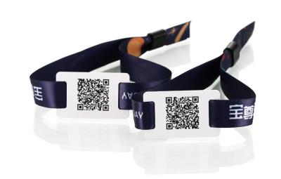 China Custom NFC Fabric RFID Wristband Waterproof Bracelet For Social Distancing for sale